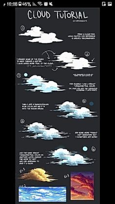 an image of clouds in different stages of flight