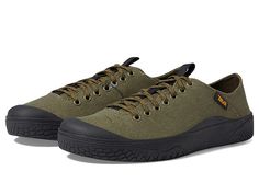 Teva Terra Canyon - Men's Shoes : Olive : Tackle any adventure in full comfort with the Teva Terra Canyon sneakers. Low top cut. Lace-up closures. Logo tag at side of uppers. Pull tabs on tongues. Toe cap design. Removeable insoles. round, closed toe silhouette. Textile uppers, linings, and insoles. Synthetic outsoles. Imported. Measurements: Weight: 11 oz Product measurements were taken using size 9.5, width D - Medium. Please note that measurements may vary by size. Weight of footwear is based Lightweight Comfortable Walking Shoes For Outdoor, Comfortable Lightweight Walking Shoes For Outdoor, Comfortable Lace-up Sneakers For Outdoor, Outdoor Low-top Walking Shoes In Econyl, Comfortable Outdoor Sneakers With Laces, Low-top Econyl Walking Shoes For Outdoor, Comfortable Outdoor Sneakers, Casual Slip-on Hiking Sneakers, Outdoor Low-top Sneakers With Rubber Toe Cap