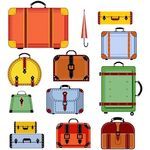 Luggage Clipart, Travel Vector, Travel Clipart, Fashion Clipart, Travel Handbags, Bag Essentials, Diy Invitations, Bead Crochet, Printables Kids