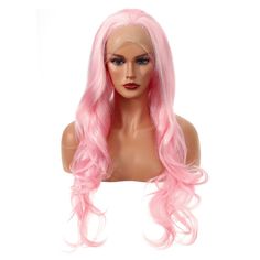 Item Function: 1. Good Quality: Bright Pink Body Wave wigs for women with stylish designs and outstanding looks. Made of heat-resistant synthetic fiber, soft touch and is natural looking, just like your own real hair. Wigs for women with very stylish designs and pretty looks, make you more beautiful and confident, you will get tons of compliments with this cute wig. The comfortable wig cap with 2 adjustable straps and 2-3 combs to fix, you can adjust its size to fit your head. 2. Breathable Net: Body Wave Lace Front Wigs, Holiday Costumes, Pink Wig, Pink Body, Costume Themes, Body Wave Wig, Wig Making, Diy Tips, Costume Wigs