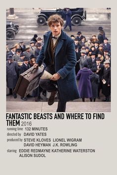 an advertisement for fantastic beasts and where to find them in the movie fantastic beasts, which is