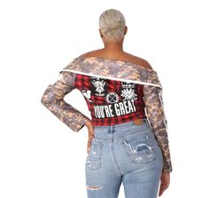 For Her NYC 81939 – Diva's Den Fashion Camouflage Tops For Fall Streetwear, Military Style Long Sleeve Tops For Fall, Camouflage Long Sleeve Tops For Fall, Fitted Military Style Top For Fall, Fitted Military Style Winter Tops, Nyc Fall, Fall 2022, Top Fabric, Affordable Fashion