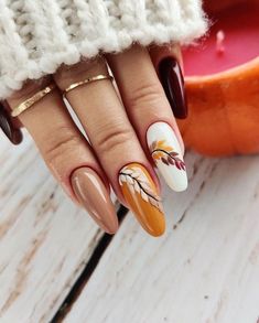 Get ready for the cozy vibes of early fall with these gorgeous nail designs! 🍂🍁 From warm neutrals to bold pops of color, these nails will have you feeling all the autumn feels. #EarlyFallNails #CozyVibes #AutumnFeels #NailInspo #FallMani #NailGoals #SeasonalNails #NailArt #FallColors #PumpkinSpiceEverything November Nail Designs, Holiday Themed Nails, Thanksgiving Nail Designs, Thanksgiving Nail, Simple Fall Nails, November Nails, Dot Nail Art, Fall Nail Art Designs, Cute Nails For Fall