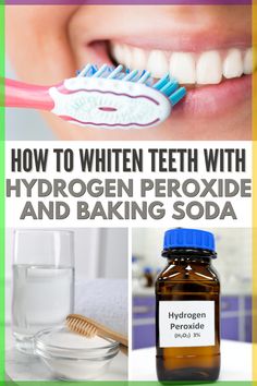 Want to whiten your teeth at home safely and effectively? Get to know the benefits of baking soda and peroxide for teeth whitening here! #howtousebakingsodaandperoxideforteethwhitening #baking soda #peroxide #teethwhitening Peroxide And Baking Soda, Hydrogen Peroxide Teeth, Baking Soda Hydrogen Peroxide, Whiten Your Teeth At Home, Natural Teeth Whitening Diy, Baking Soda Teeth, Peroxide Teeth Whitening, Baking Soda Toothpaste