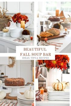 beautiful fall soup bar ideas and recipes