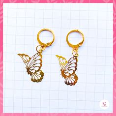 Sold Out ! We'll let you know once it is restocked. Thank you for your support! #earrings #ButterflyCharm #hookearrings #cascade #FanciesByCascade Support Earrings, Butterfly Charm, Hook Earrings, Let It Be, Thank You