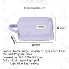 Organize your writing supplies with our Large 3 Compartment Kawaii Pencil Case. This pencil pouch features 3 spacious compartments to keep your pens, pencils, and markers neatly in place. With its cute and functional design, it's perfect for students, artists, and professionals alike. Stay organized and stylish with our pencil case. Back To School Purple Pencil Case With Pen Holders, Trendy Purple Pencil Case For School, Purple Pencil Case With Pen Holders For Daily Use, Purple Pencil Case With Pen Holders For School, Purple Zipper Pouch Pencil Case For School, Purple Rectangular Pencil Case For Back To School, Back To School Purple Pencil Case, Purple Portable Pencil Case For Daily Use, Portable Purple Pencil Case For Daily Use