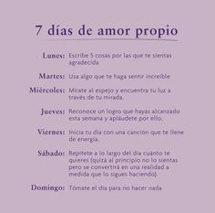 a purple poster with the words 7 dias de anor proprio on it