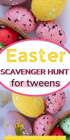 Scavenger hunt ideas with fun clues Easter Clues For Kids, Teen Easter Egg Scavenger Hunt, Easter Egg Scavenger Hunt For Older Kids, Kids Easter Scavenger Hunt, Easter Hunt Clues For Teens, Fun Easter Ideas For Teens