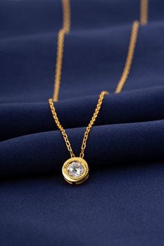 Diamond Solitaire Necklace, Dainty 10k 14k 18k Gold Necklace for Women, Tiny Gold Diamond Bezel Necklace, Delicate Bridesmaid Gift for Her  FEATURES• Solid Gold (real gold, not gold plated or gold filled material)• Gold Karat: 10K (417) - 14K (585) - 18K (750) (optional)• Pendant Height: 0.26 Inches (0.66 cm)• Pendant Width: 0.26 Inches (0.66 cm)• Available Gold Color: Yellow gold, rose gold and white gold (optional)• Diamond weight: 0.25 ct• Diamond color: G-H Color• Diamond clarity: SIWholesal Gold Solitaire Necklace With Birthstone For Gift, Gold Solitaire Birthstone Necklace As A Gift, Gold Solitaire Birthstone Necklace Gift, Gold Solitaire Necklace As Gift, Gold Solitaire Necklace With Adjustable Chain As Gift, Gold Solitaire Necklace Gift, Gold 14k Solitaire Necklace For Wedding, Yellow Gold Plated Solitaire Necklace Gift, Yellow Gold Solitaire Necklace With Adjustable Chain As Gift