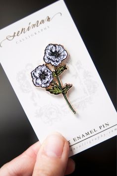 A white anemones soft enamel pin for your daily botanical pick me up. Perfect addition to your flower enamel pin collection and to personalize your bags, jeans, jackets and pouches! Size 1”x1.70” Gold plating with butterfly clip White Flower-shaped Enamel Pin, White Anemones, White Anemone, Enamel Pin Collection, Backpack Pins, Jacket Pins, Pretty Pins, Soft Enamel Pins, Cool Pins