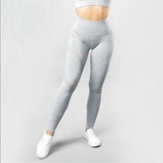 Alphalete Cloud Grey Aero Leggings New, Never Worn Size Small Cloud Grey These Are No Longer Available Online Gray High Stretch Bottoms For Training, Gray Stretch Training Bottoms, Gray Stretch Bottoms For Training, High Stretch Gray Training Bottoms, Gray Tight Training Bottoms, Tight Gray Training Bottoms, Tight Gray Bottoms For Training, Full Length Training Bottoms, Gray Stretch Pants For Training