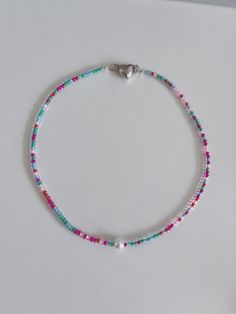 Beaded colorful necklaces!💖 🌴perfect for any occasion, especially the beach! Summer Turquoise Choker With Colorful Beads, Summer Beaded Chain Choker As Gift, Multicolor Tiny Beads Bracelets For Beach Season, Handmade Beaded Necklaces For Summer Gifts, Beaded Choker With Round Beads For Beach, Handmade Beaded Necklaces As Summer Gift, Multicolor Tiny Beads Bracelet For Beach Season, Beaded Choker For The Beach, Handmade Beaded Summer Necklaces As Gift