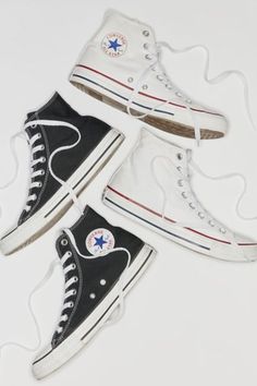 Created over 100 years ago, the Converse Chuck Taylor All Star has become the OG sneaker worn by every walk of life. Classic canvas upper is lightweight and durable, in the timeless high top silhouette you know and love. Complete with medial eyelets that enhance airflow, vulcanized rubber sole and classic All Star ankle patch. Content + Care Cotton, rubber Spot clean Imported Size + Fit This item runs large. You may choose to order a half size down Platform height: 1.75" | Converse Chuck Taylor Reebok Club C Vintage, Perfect Sneakers, Basket Vintage, Spring Sneakers, Vintage Sneakers, 100 Years Ago, High Top Sneaker, Fall Accessories, Converse Chuck Taylor All Star