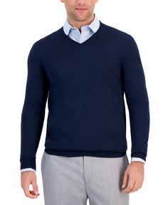 in stock Classic Formal V-neck Long Sleeve Sweater, Fitted V-neck Sweater For Formal Occasions, Formal Fitted V-neck Sweater, Classic Fitted Cotton V-neck Sweater, Formal V-neck Top For Winter, Merino Sweater, Navy Man, Blue Crew, Merino Wool Sweater