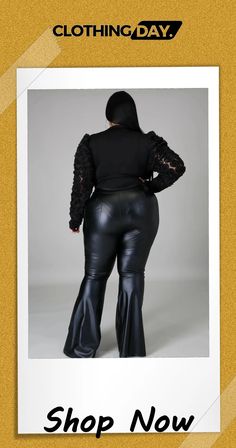 Plus Size High Waist Leather Trousers Leather Trousers, High Waist, Shop Now, Trousers, High Waisted, Plus Size, Free Shipping, Leather, Clothes