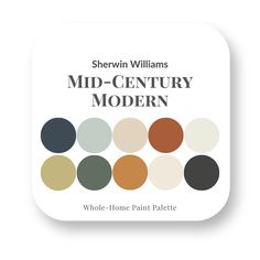 the logo for sherylin williams's mid - century modern paint palettes