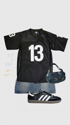 Styling Jerseys, Post Malone Concert Outfit Ideas, Daily Outfit Ideas Casual, Outing Outfit, Shoes Outfit Fashion, Outfit Inspo Summer, Casual Outfit Inspiration, Fits Clothes, Simple Trendy Outfits