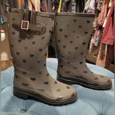 New Never Used Rainboots Winter Rain, New Black, Rain Boots, Size 6, Women Shoes, Boots, Women Shopping, Color, Black