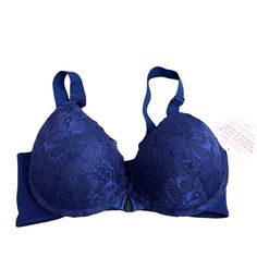 New With Tags Undies Brand Bra In Blue Lace. Wider Comfort Straps And Stretchy Thick Back Band. Front Closure, Padded Cups, Adjustable Straps. Size 34b. Condition: New With Tags Cheap Fitted Blue Bra, Blue Full Coverage Bra With Medium Bust Support, Blue Bra With Medium Bust Support And Stretch, Blue Bra With Medium Bust Support, Blue Full Coverage Bra With Medium Support, Fitted Blue Bra With Medium Bust Support, Blue Stretch Bra With Medium Bust Support, Blue Underwire Bra With Medium Bust Support, Blue Push-up Bra With Adjustable Straps