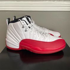 Brand: Nike Model: Air Jordan 12 Retro Cherry 2023 Style Code: Ct8013-116 Us Shoe Size: 13 Color: White Department: Men Type: Athletic Style: Sneaker Shoe Shaft Style: High Top Upper Material: Leather Features: Premium Leather Uppers, Metallic Silver Eyelets, Jumpman Branding Year Manufactured: 2023 Ideal For Athletic Activities, Casual Outings, And Streetwear Fashion. New In Box. Keywords: Nike, Air Jordan 12, Retro Cherry, 2023, Men's Sneakers, White Sneakers, High Top, Athletic Shoes, Premium Nike Jordan Shoes White With Boost Midsole, Nike White Mid-top Jordan Shoes, Nike Jordan White Shoes For Light Sports, Nike Jordan Shoes For Light Sports In White, Nike Jordan Shoes White With Rubber Sole, Nike Jordan Shoes With Contrast Sole, Retro Cherry, Sneakers High Top, Air Jordan 12