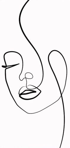 Simple Face Line Art, Line Art Drawings Face, Abstract Face Art Drawings, Continuous Line Drawing Face, African Line Art, Line Art Doodles, 1 Line Art, Line Art Faces