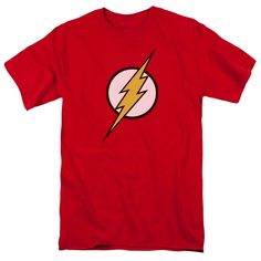 The Flash DC Comics Flash Logo T-Shirt – Rocker Merch The Flash Dc Comics, Dc Comics Flash, The Flash Logo, Lightning Bolt Logo, Flash Dc Comics, Flash Logo, Laid Back Style, Justice League, The Flash