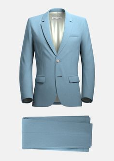 Astor Maya Blue Linen Suit - SARTORO Classic Blue Linen Suits, Classic Blue Linen Suit, Blue Linen Suits For Business Casual, Business Casual Blue Linen Suits, Tailored Blue Linen Suit, Blue Fitted Linen Suit, Fitted Blue Linen Suit, Blue Linen Suit For Semi-formal Occasions, Blue Summer Blazer With Suit Collar