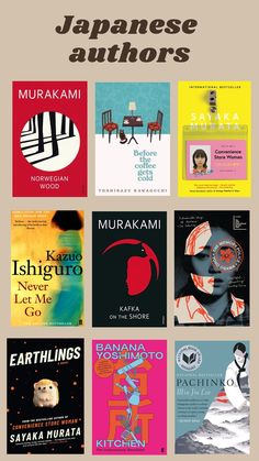 an image of japanese authors in different languages