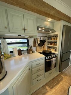 the kitchen is clean and ready to be used as a storage area for cooking utensils