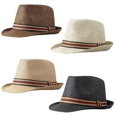 PRICES MAY VARY. Material: Made of straw, comfortable and breathable for all day wear. Size: unisex hat, one size fits most. Height: 3.9 inches; hat brim: 1.8 inches; head circumference: 22.9 inches. Design: Short brim and curled design. Decorated with ribbon,Classic fedora hat style. This fedora hat suit for summer wear, because it can protect you from UV rays. Occasions: Perfect fedora hat for 1920s party, Kentucky Derby themed outfit, Halloween, Christmas, wedding, formal occasions, and daily Summer Flat Cap For Outdoor, Summer Outdoor Flat Cap, Adjustable Flat Cap Hats For Summer, Casual Flat Cap Straw Hat For Summer, Fedora Hat Summer, Fedora Hat Style, Mens Fedora Hat, 1920s Hat, Hats Summer