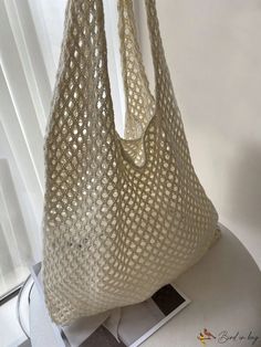 BirdinBag - Stylish Hollow Out Beach Bag - Perfect for Vacations - Medium Size Crochet Bags, Beach Bag, Crochet Bag, Medium Size, Size Medium, Crochet, Fabric, Pattern