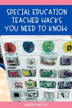 a poster with the words special education teacher hacks you need to know on it