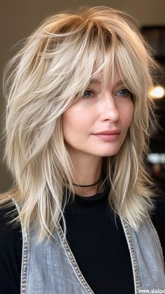 Shoulder Length Layered Hair, Layered Hair With Bangs, Haircuts For Medium Length Hair, Layered Haircuts For Medium Hair, Gorgeous Hairstyles, Medium Layered Hair, Bangs Hairstyles, Haircuts For Medium Hair