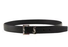 1000 SAINT LAURENT LEATHER CASSANDRE SQUARE BUCKLE BELT Ysl Belt, Outfit Shop, Black Leather Belt, Leather Cap, Timeless Accessories, Buckle Belt, Women's Wardrobe, Black Belt, Black Design