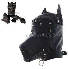 Faux Leather Gimp Hood Head Mask Removable Blindfold Dog Slave Rolyplay Headgear Gimp Mask, Blind Fold, Handmade Costumes, Head Mask, Costume Masks, Costume Mask, Fashion Backpack, Shoe Accessories, Shoes Accessories