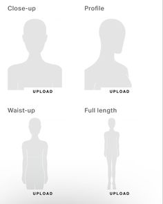 the silhouettes of people are shown in different colors and sizes, including one man's head