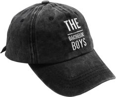 a black hat with the bachelor boys written on it