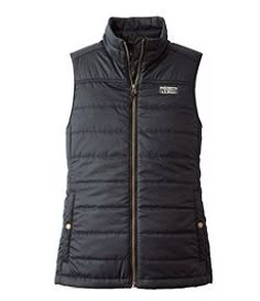 #LLBean: Women's Mountain Classic Puffer Vest Sleeveless Vest For Fall Hiking, Fall Outdoor Vest Outerwear, Fitted Outdoor Vest Outerwear, Winter Hiking Vest With Fleece Lining, Fitted Winter Vest For Outdoor Activities, Functional Fitted Vest For Fall, Functional Fitted Fall Vest, Fitted Winter Vest For Outdoor, Sleeveless Fall Hiking Outerwear