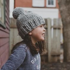 Our chunky pompom hat knitting pattern is perfect for making handmade gifts for your loved ones, young and old.\n\nSizes: Newborn, 0-3 Months, 3-6 Months, 6-12 Months, 1-3 Years, 4-12 Years, Women\n\nYarn: Lion Brand - Wool Ease Thick & Quick (#6 weight yarn)\n Kids Knitting Patterns, Baby Hat Knitting Pattern, Lion Brand Wool Ease, Hat Knitting Pattern, Baby Knitting Patterns Free, Hat Knitting, Baby Hats Knitting, Knitted Wit, Lion Brand