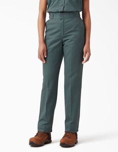 Women's Original 874® Work Pants - Dickies US, Lincoln Green 10 Work Pants With Hip Pockets Straight Hem, Work Pants With Welt Pockets In Standard Cut, Relaxed Fit Work Pants With Welt Pockets, Classic Fall Work Pants With Hip Pockets, Standard Cut Work Pants With Hip Pockets For Workwear, Classic Cargo Pants For Workwear With Straight Hem, Classic Workwear Cargo Pants With Straight Hem, Work Pants With Hip Pockets For Workwear, Classic Relaxed Fit Work Pants With Belt Loops