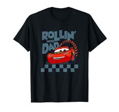 a black t - shirt with the words rollin'with dad on it