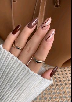 Kutek Disney, Green Nail Designs, Nude Nail Designs, Cute Nails For Fall, Easy Nails, Smink Inspiration, Blush Nails, Makijaż Smokey Eye, Thanksgiving Nails