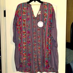 Nwt Umgee Embroidered Open Front Cardigan With Short Sleeves. Oversized Bohemian Long Sleeve Loungewear Blouse, Oversized Embroidered Bohemian Tops, Bohemian Oversized Embroidered Tops, Bohemian Embroidered Oversized Tops, Oversized Embroidered Summer Blouse, Cardigan With Shorts, Witcher Geralt, Umgee Tops, Oversize Women