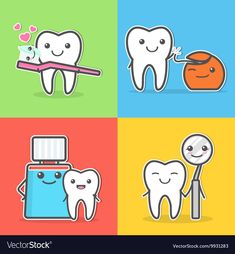 Brushing Baby Teeth, Pediatric Dental Clinic, Baby Tooth Chart, Cartoon Teeth, Wisdom Teeth Funny, Tooth Extraction Healing, Tooth Icon, Tooth Cartoon, Funny Dentist