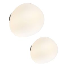 Gregg Wall Light by Foscarini, Finish: White, Gold, Graphite, Size: Mini, Small, Medium,  | Casa Di Luce Lighting Pebble Wall, Unique Wall Lights, Bathroom Redesign, Led Pendant Lights, Commercial Interiors, Blown Glass, Modern Lighting, Wall Light, Wall Lamp