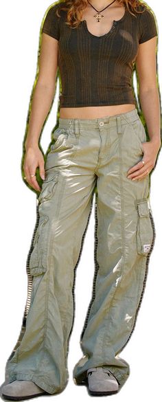 Y2k Style Straight Leg Cargo Pants With Side Pockets, Khaki Y2k High-waisted Bottoms, Khaki High Waist Y2k Bottoms, Y2k High Waist Khaki Bottoms, Spring Y2k Khaki Bottoms, Y2k Straight Leg Cargo Pants, Y2k Style Khaki Bottoms For Spring, Y2k Straight Leg Cargo Pants With Pockets, Y2k Style Baggy Cargo Pants With Pockets