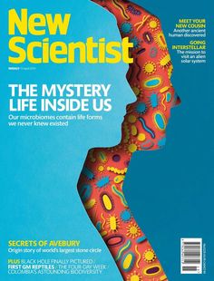 the front cover of new scientist magazine, featuring an image of a woman's head