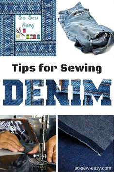 denim sewing guide for beginners to learn how to sew and sew jeans