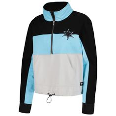 a blue and black jacket with a star on it